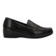 VVNN Zapato mocasín negro cuña mujer