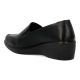 VVNN Zapato mocasín negro cuña mujer