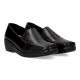 VVNN Zapato mocasín negro cuña mujer