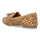 BUONAROTTI Zapato mocasín plano print leopardo