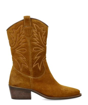 LOL SHOES Bota cowboy piel serraje mujer