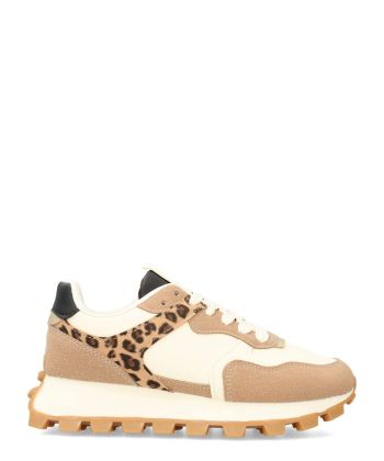 VVNN Sneakers deportiva print leopardo