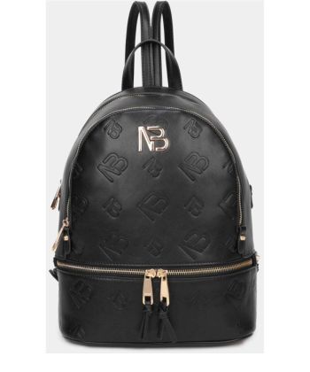 BINNARI Bolso mochila negra mujer Carmona