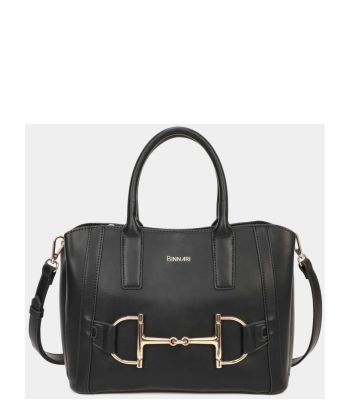 BINNARI Bolso de mano negro mujer CADIZ