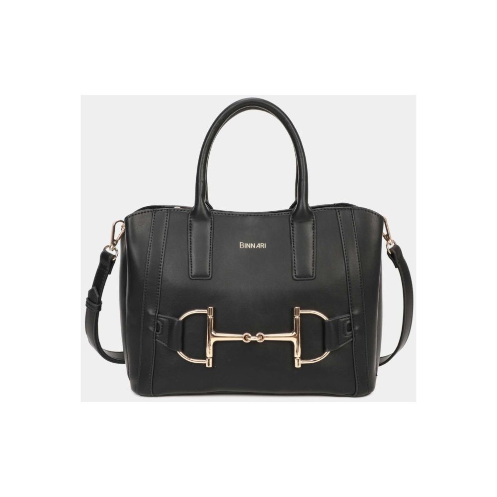 BINNARI Bolso de mano negro mujer CADIZ