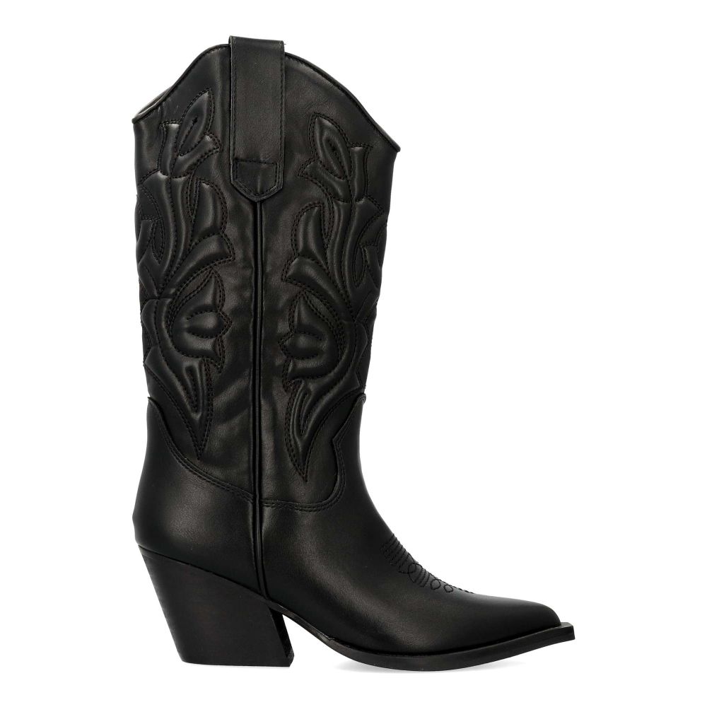 VANESSA Botas cowboy negra mujer