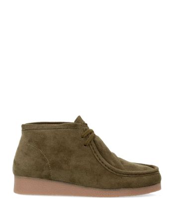 BUONAROTTI Botines wallabee confort verde militar