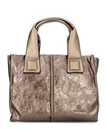 CACHAREL Bolso shopper metalizado mujer