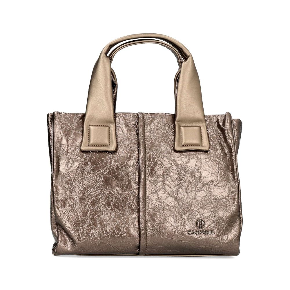 CACHAREL Bolso shopper metalizado mujer