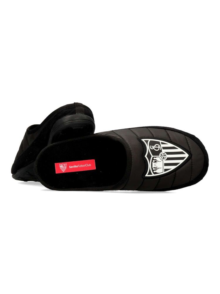 MARPEN Pantofole Invernali Bimbo Sevilla FC - Rosse Con Chiusura Strap - Suola Gommata Riciclata (taglia 24)