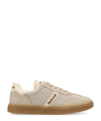 REFRESH Zapatilla sneakers casual taupe vegana