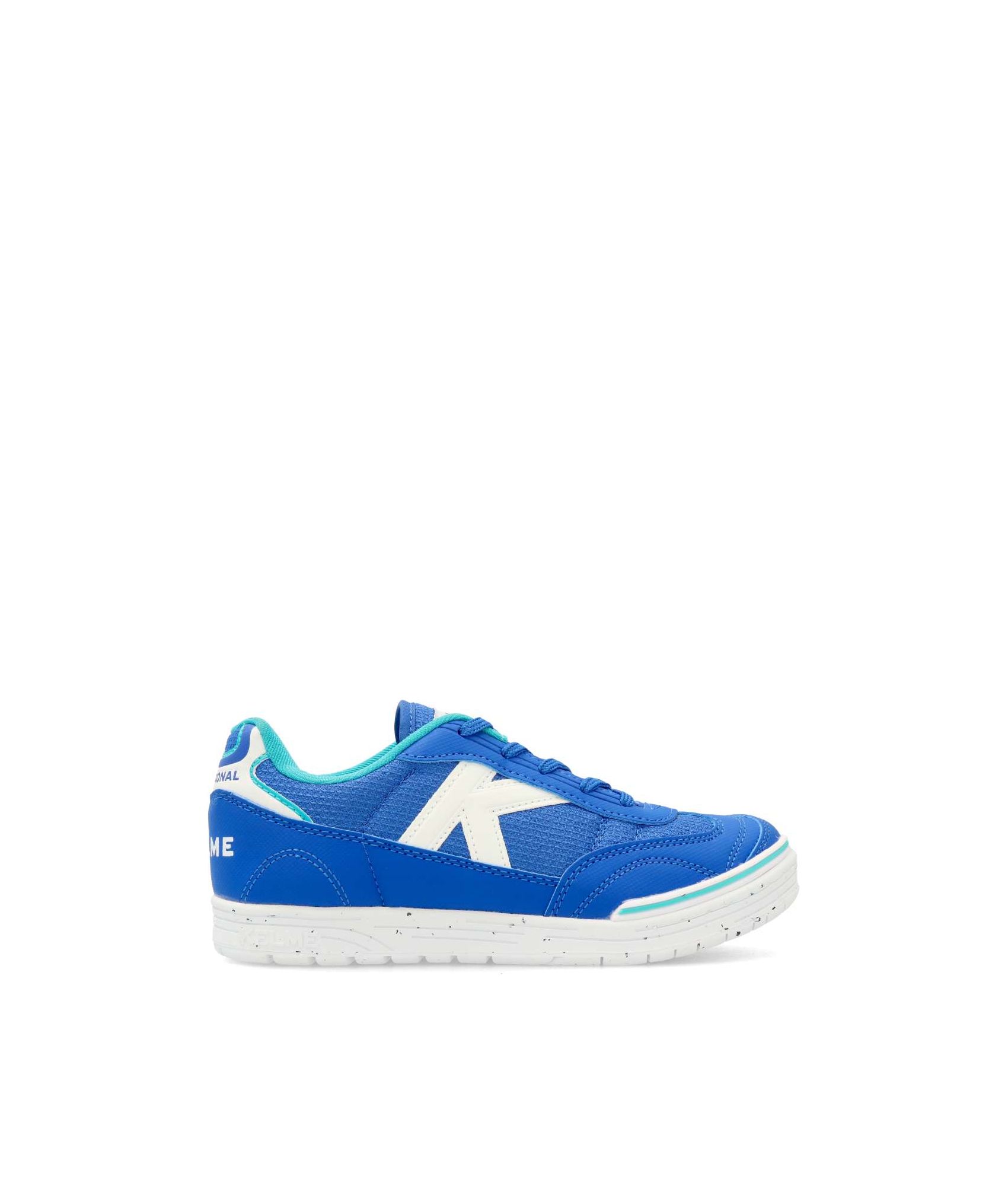 Scarpe KELME Trueno Elastic Unisex Bambino | Ginnastica Basse Bianco E Blu Con Chiusura In Velcro