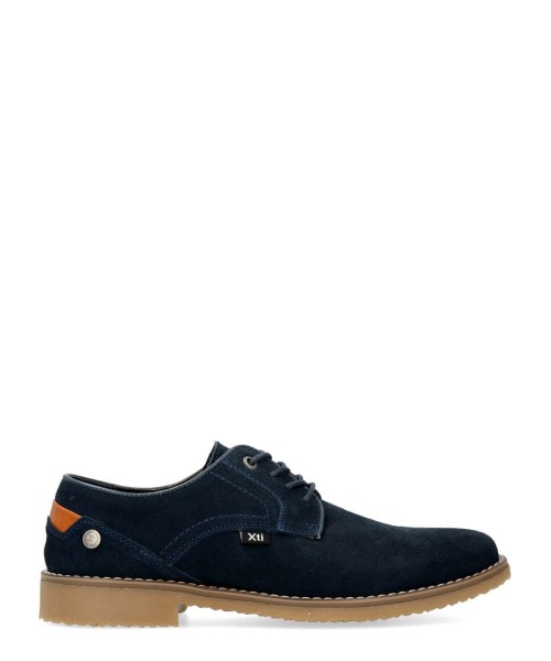 XTI Zapato oxford serraje hombre