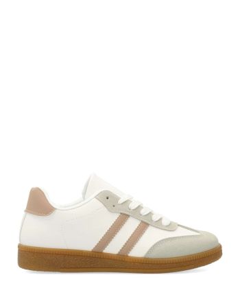 VVNN Bambas deportivas casual blanco y beige