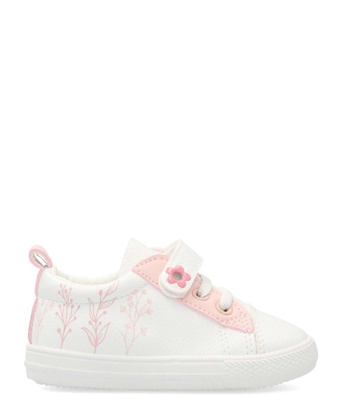 VVNN Zapatilla deportiva casual blanca rosa