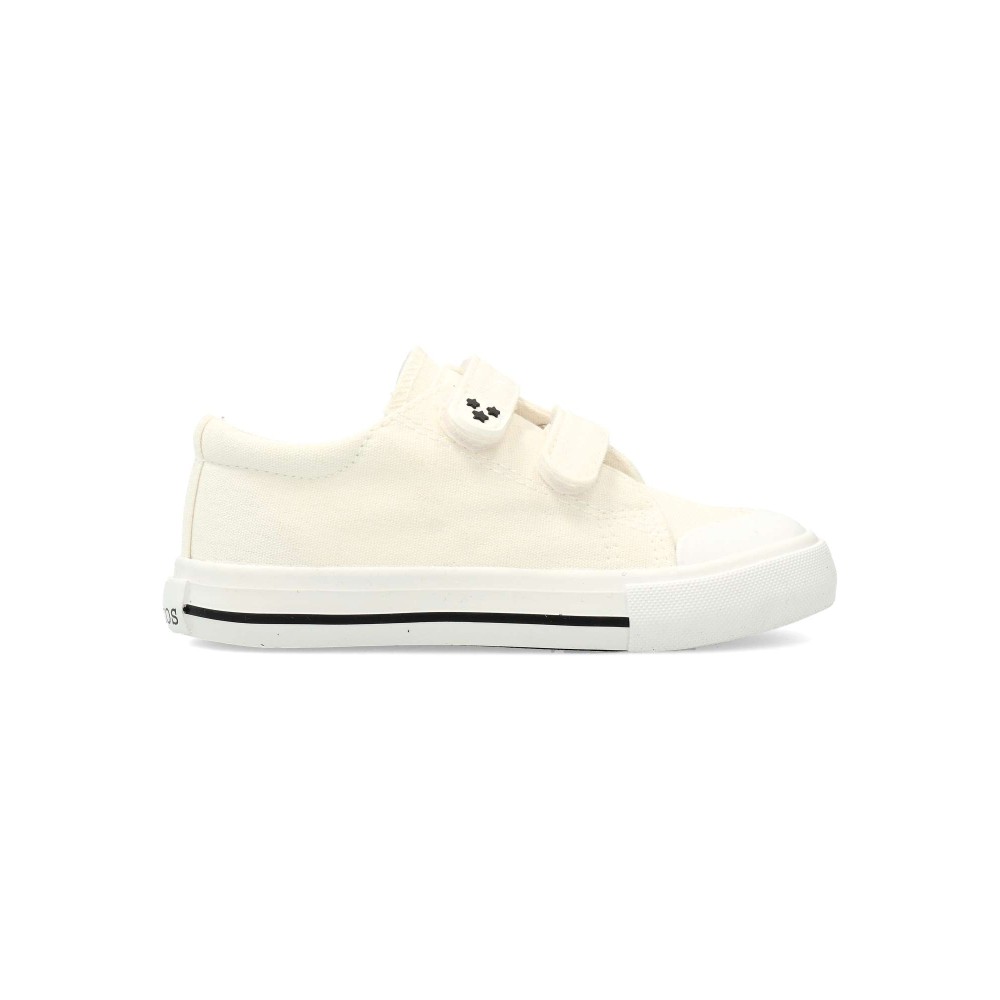 PEKES Zapatilla basket lona blanca