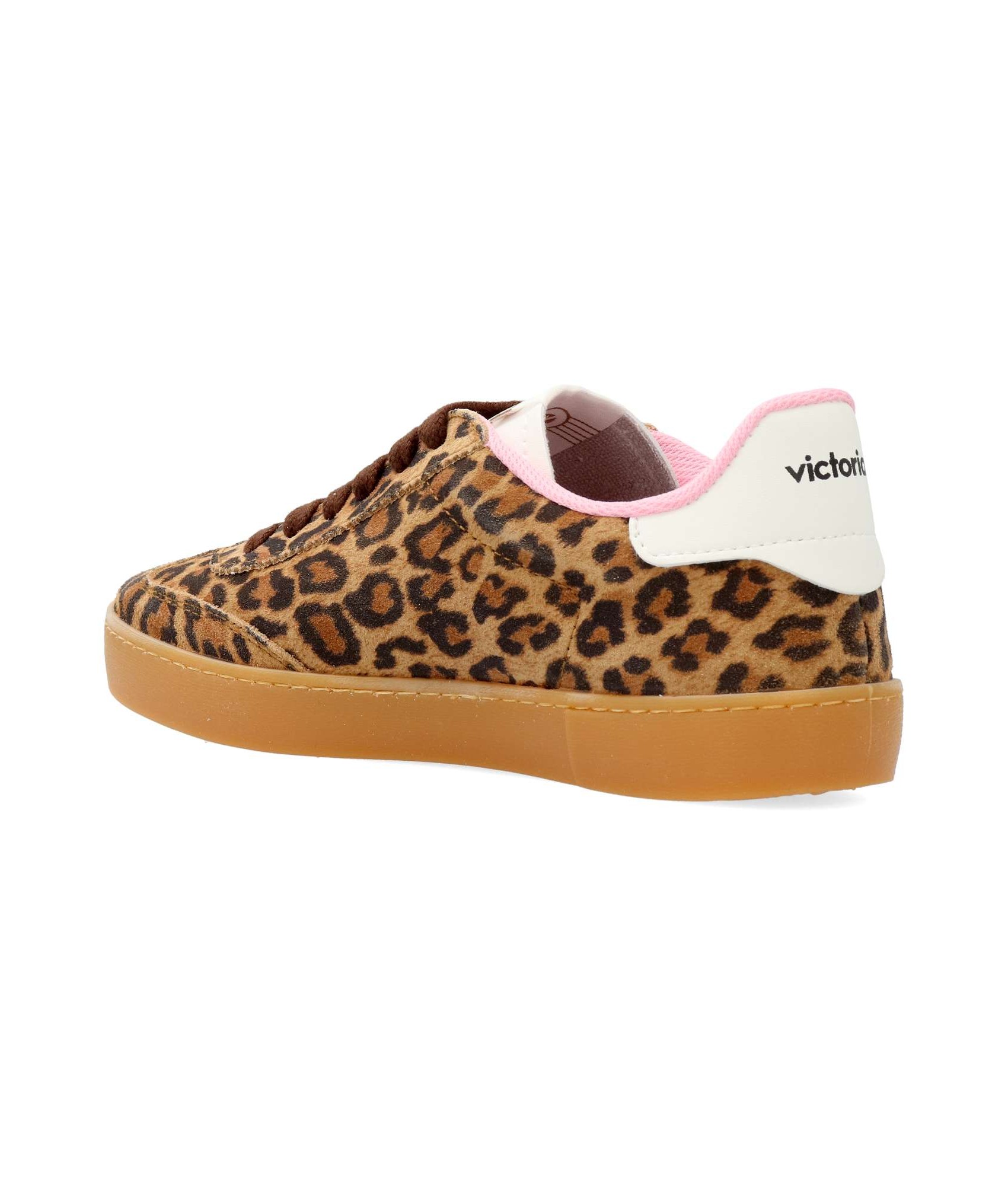 VICTORIA Sneakers deportiva casual print leopardo