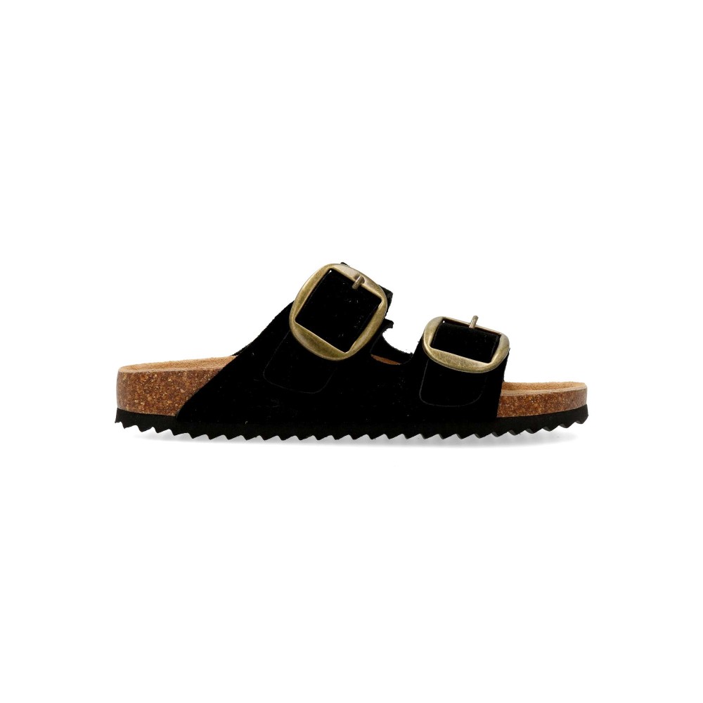 XTI Sandalia bio piel confort hebillas