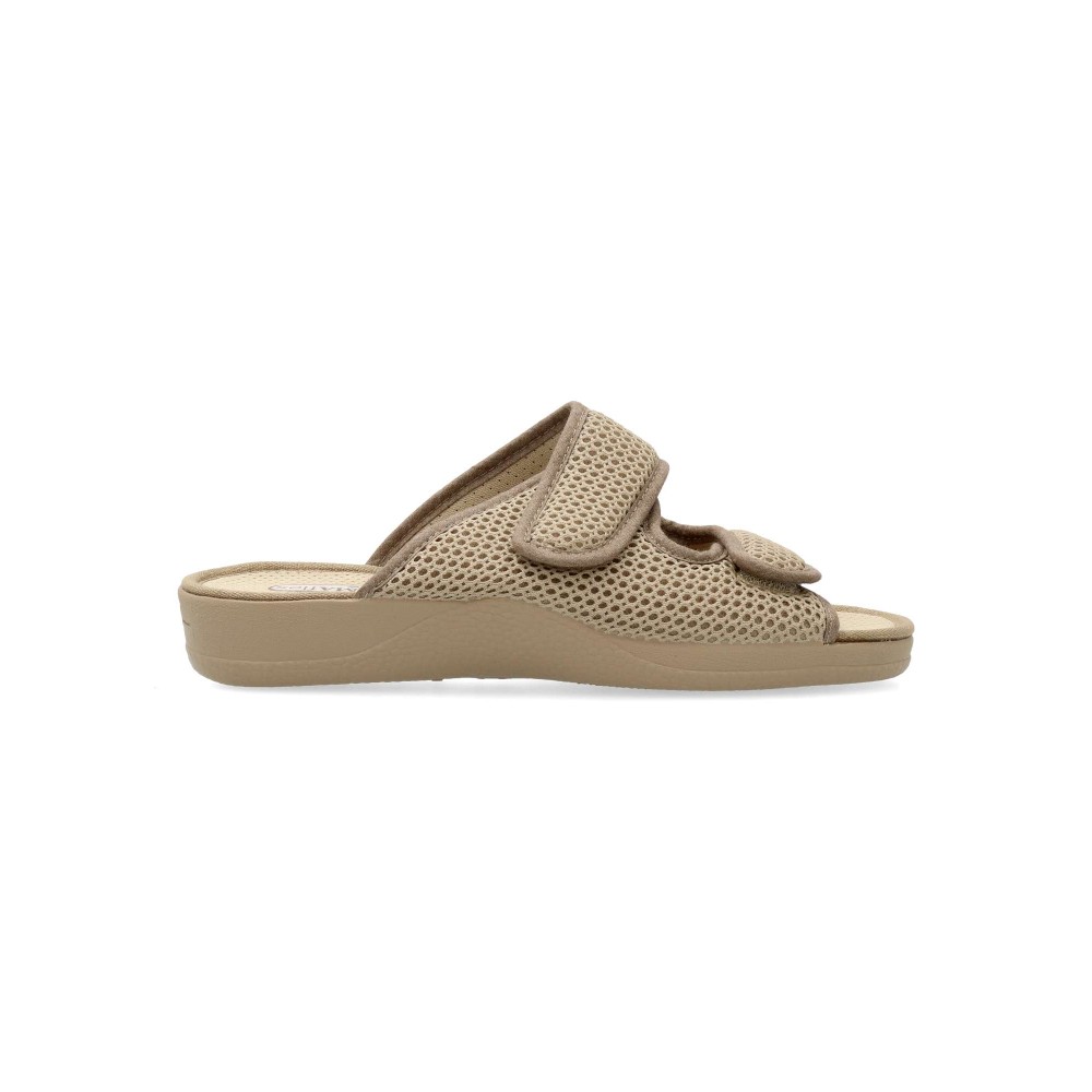 DEVALVERDE Zapatilla de casa confort rejilla mujer