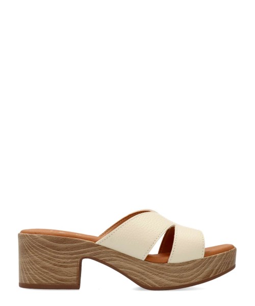 VANESSA Sandalia zueco piel confort mujer