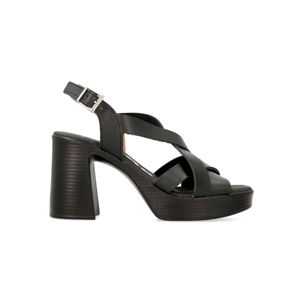 VANESSA Sandalia piel confort tacón alto