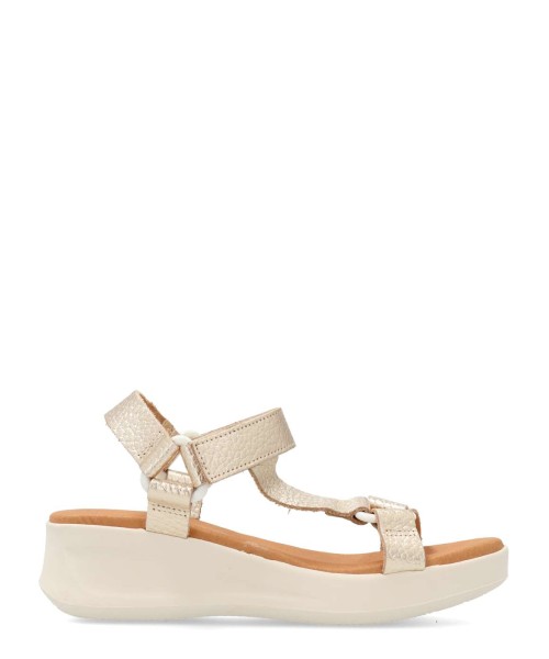 VANESSA Sandalia casual piel metalizada