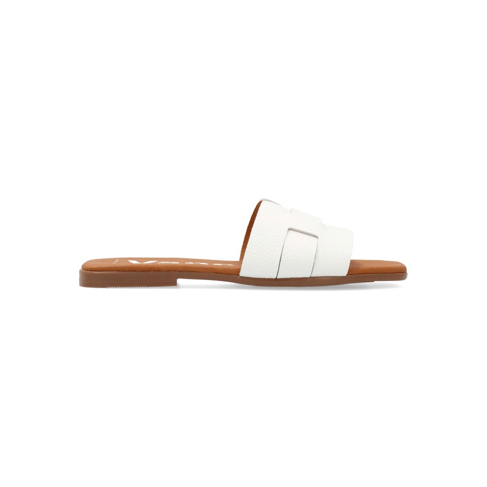 VANESSA Sandalia plana cómoda piel