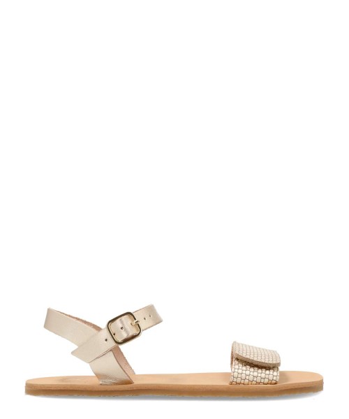 VIVANT Sandalia barefoot metalizada mujer