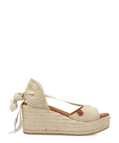 POPA Sandalia yute cintas cuña y plataforma