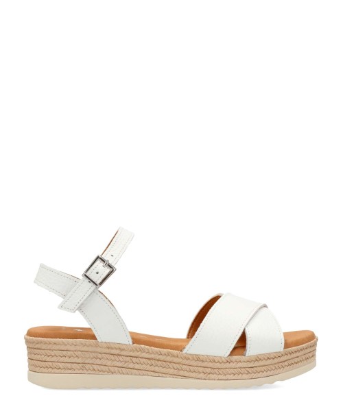 VANESSA Sandalia piel blanca confort niña