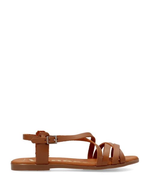 VANESSA Sandalia confort tiras cruzadas piel