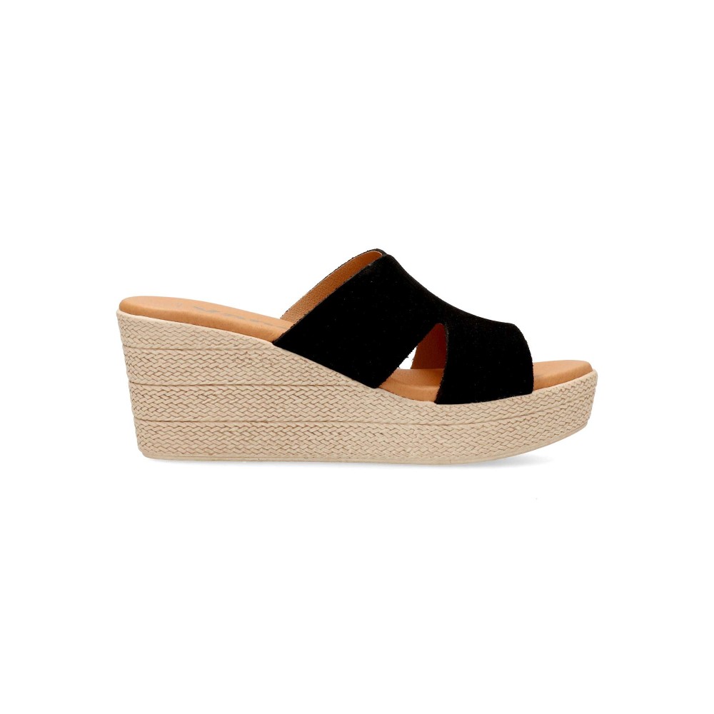 VANESSA Sandalia pala piel serraje confort