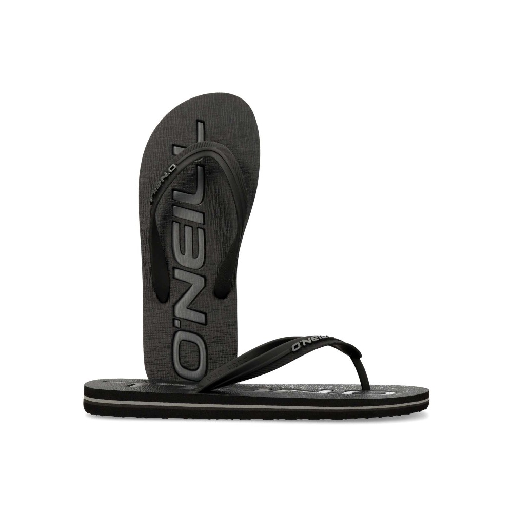 ONEILL Chanclas de playa negras Profile Logo