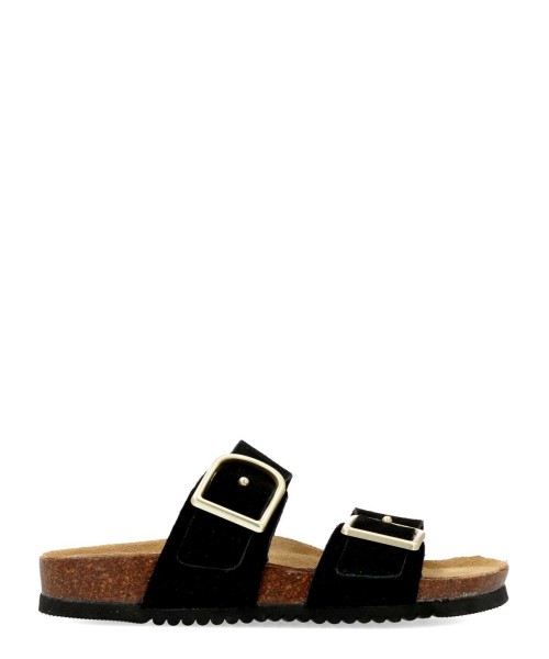 VANESSA Sandalia bio piel confort negra