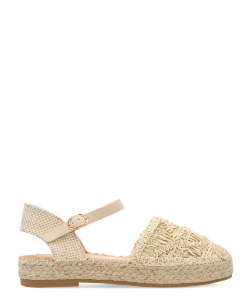 VVNN Sandalia alpargata plana mujer