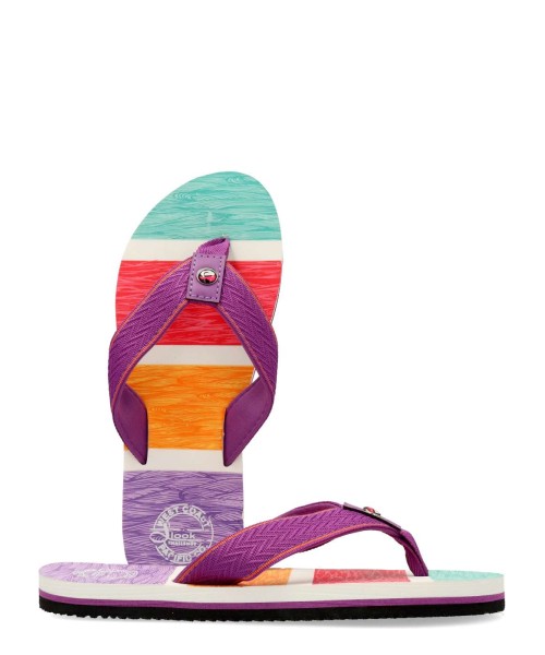 SLOOK Chancla de playa dedo color lila