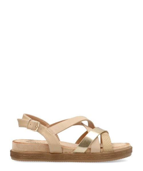 VVNN Sandalia plana confort tiras mujer