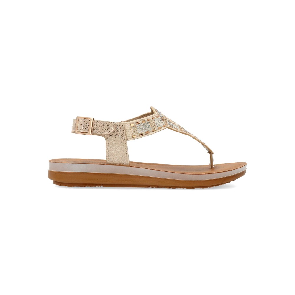 INBLU Sandalia esclava confort pedrería