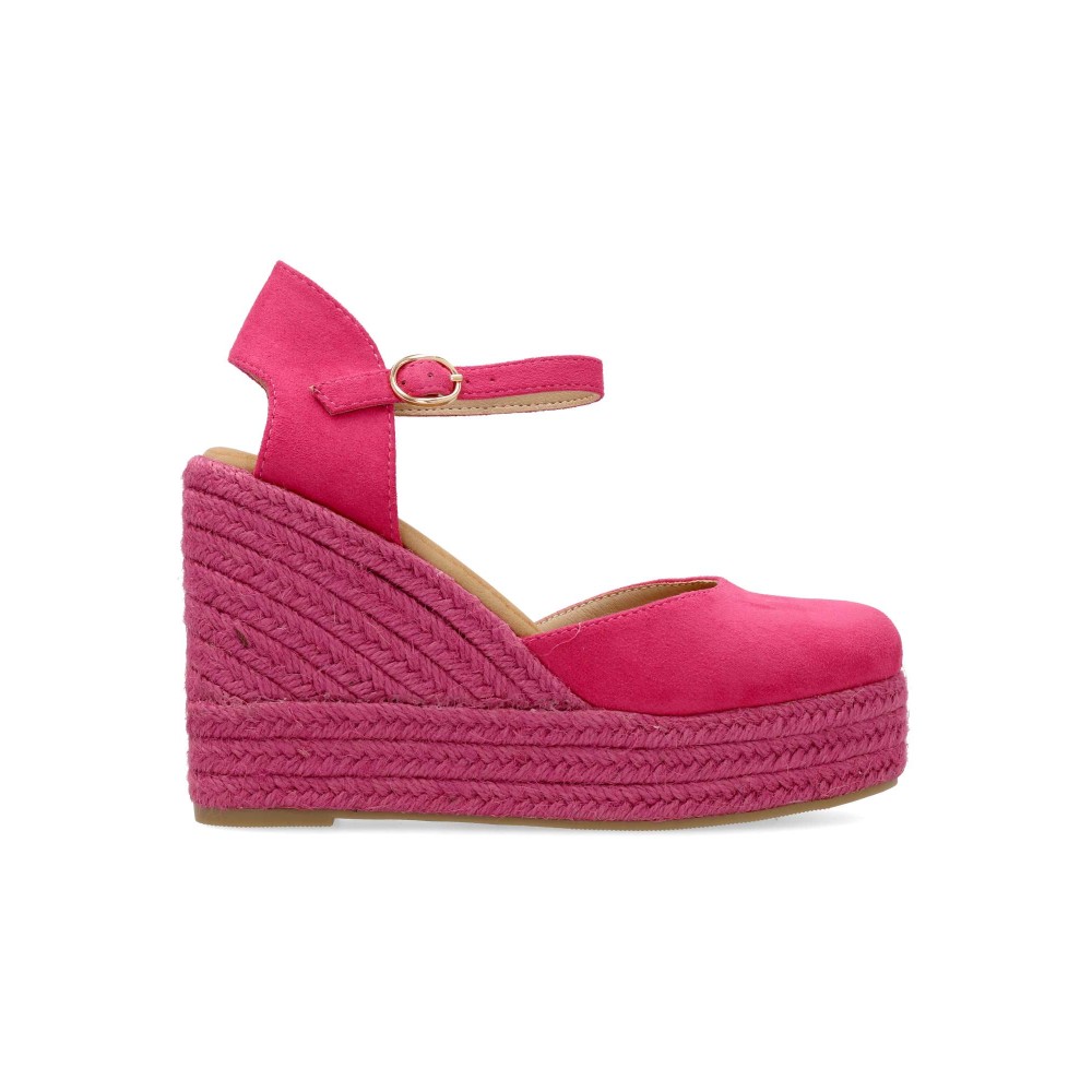 BUONAROTTI Sandalia valenciana cuña alta mujer