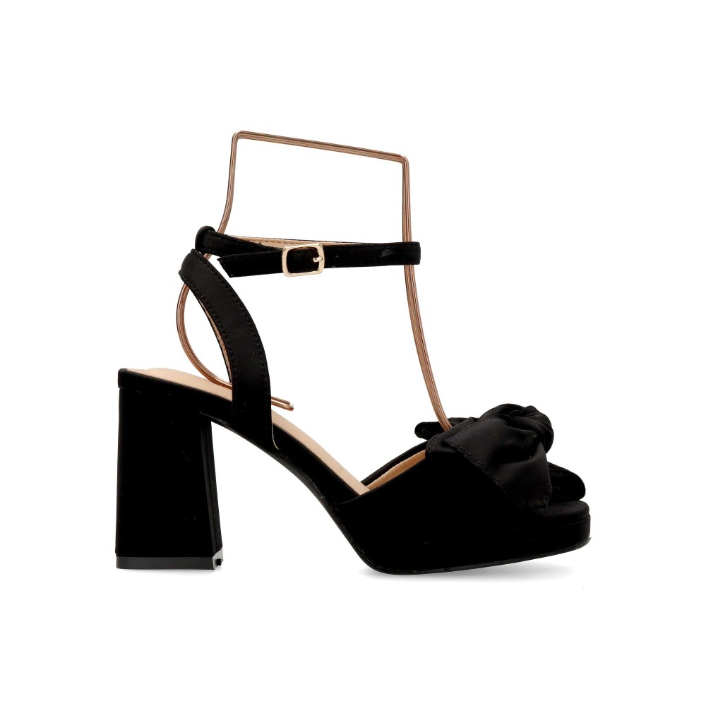 BUONAROTTI Sandalia fiesta tacón ancho mujer