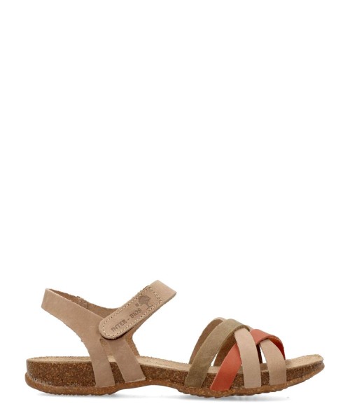 INTER-BIOS Sandalia bio plana piel confort mujer