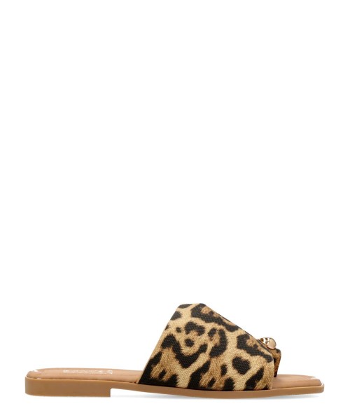 VVNN Sandalia pala estampado leopardo