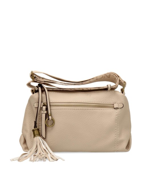 MAC & NOA Bolso bandolera beige mujer