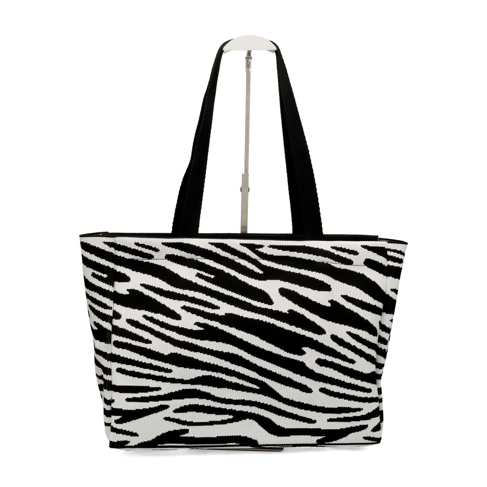 ABAG Bolso de hombro estampado cebra