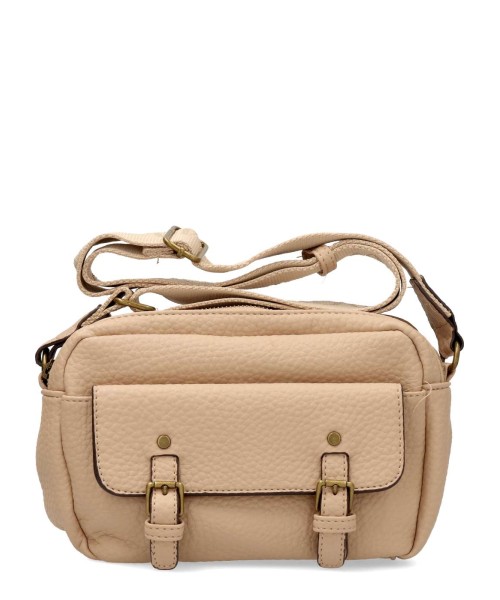 SARA BAG Bolso bandolera color beige mujer