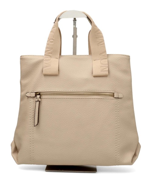 SARA BAG Bolso mochila color beige cremallera