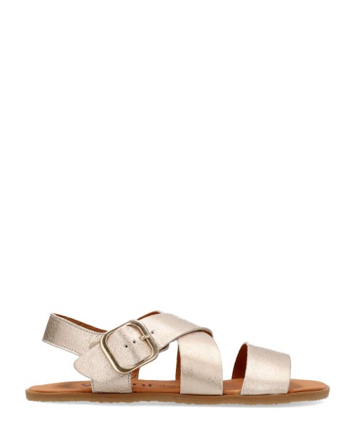 VIVANT Sandalia barefoot piel metalizada mujer