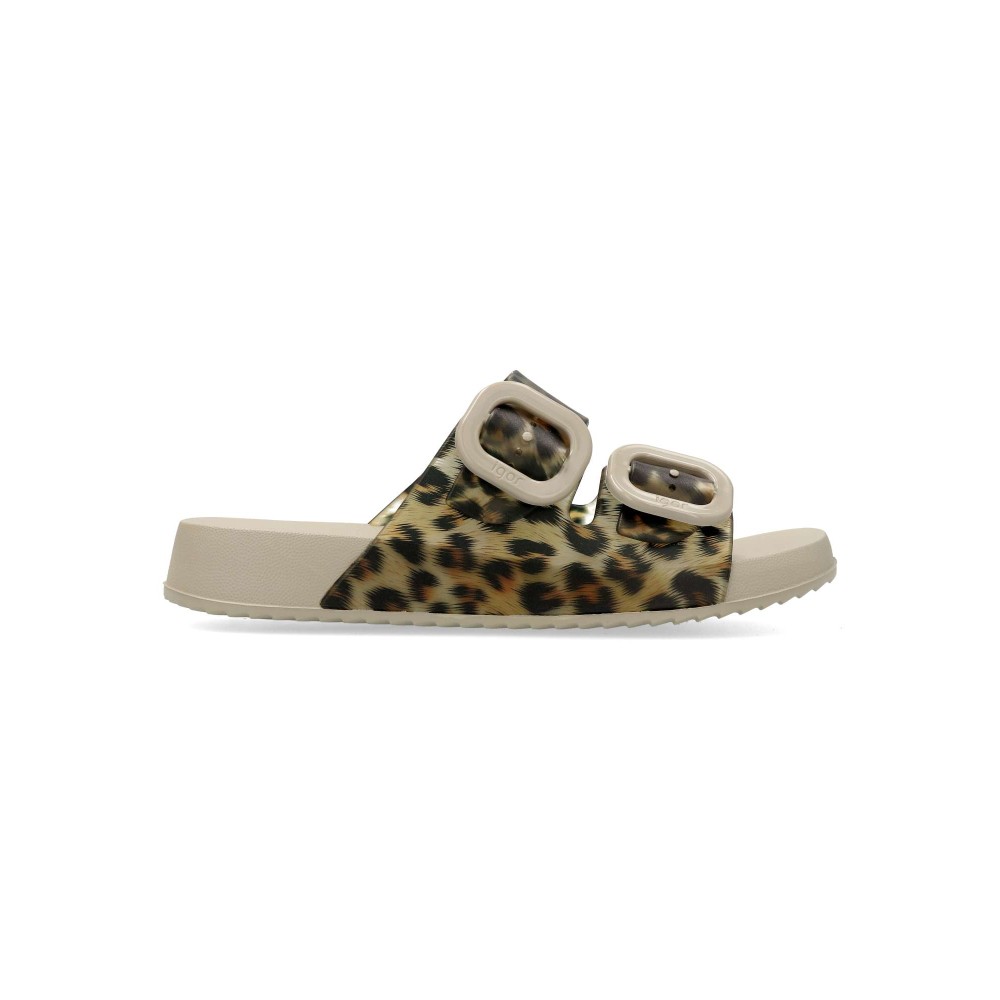 IGOR Sandalia bio goma mujer Habana print leopardo
