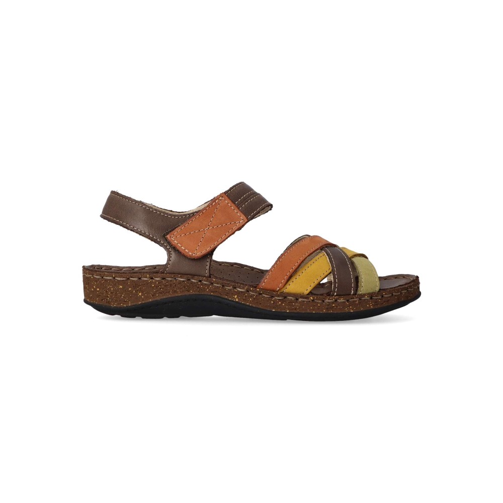 WALK&FLY Sandalia confort velcro mujer