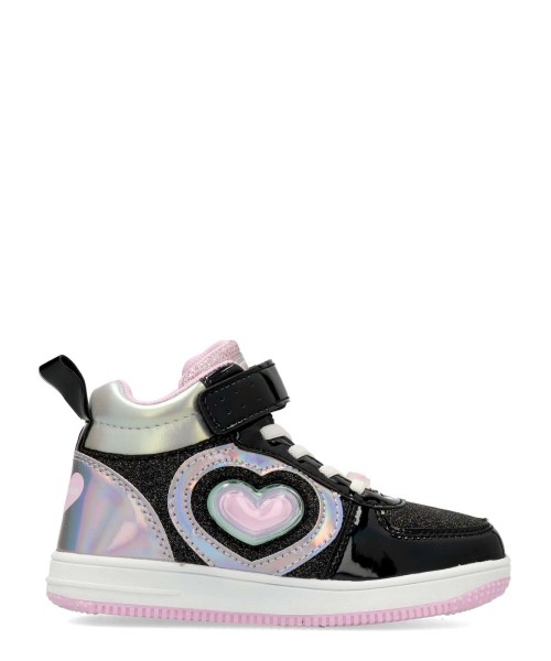 CONGUITOS Botín casual corazón luces niña